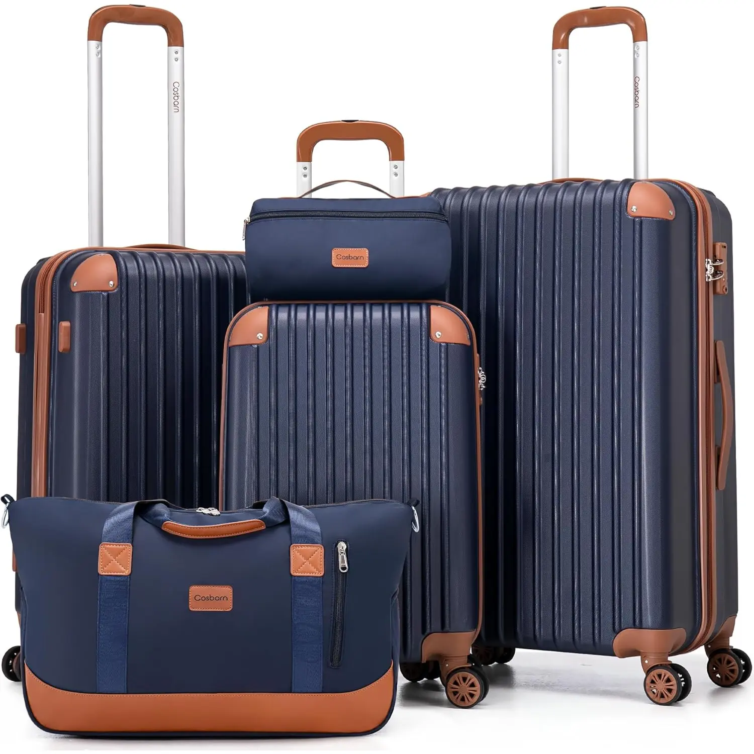 Cosbarn Luggage Sets 5 Piece Suitcases with Wheels, Suitcase Set ABS Hard Case_ - 1